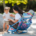Rust-Resistant Aluminum Everywhere Chair 2 - Choice 656 - Multi-Position Outdoor Beach Chair with Pillow Detail