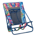 Rust-Resistant Aluminum Everywhere Chair 2 - Choice 656 - Multi-Position Outdoor Beach Chair with Pillow - Tie Dye
