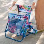 Rust-Resistant Aluminum Everywhere Chair 2 - Choice 656 - Multi-Position Outdoor Beach Chair with Pillow Detail