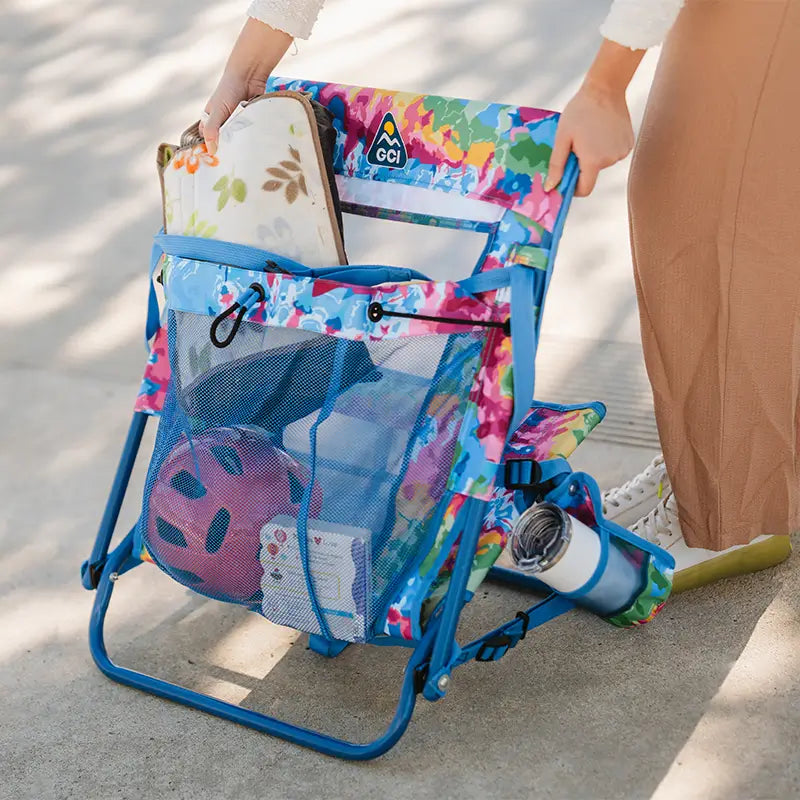 Rust-Resistant Aluminum Everywhere Chair 2 - Choice 656 - Multi-Position Outdoor Beach Chair with Pillow Detail