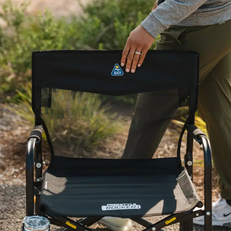 Patented Spring-Action Freestyle Rocker Elite - Choice 460 - RoadTrip Rocker Smooth Motion Camp Chair Detail