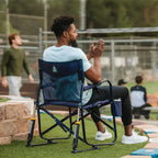 Patented Spring-Action Freestyle Rocker Elite - Choice 460 - RoadTrip Rocker Smooth Motion Camp Chair Detail