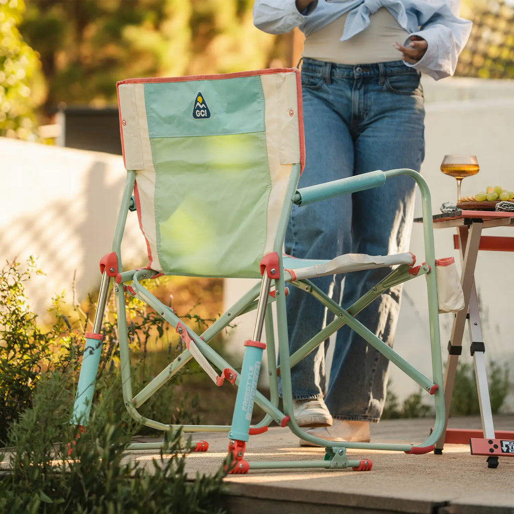 Luxury Camp Freestyle Rocker - Choice 711 - Freestyle Rocker Portable Outdoor Folding Chair Detail