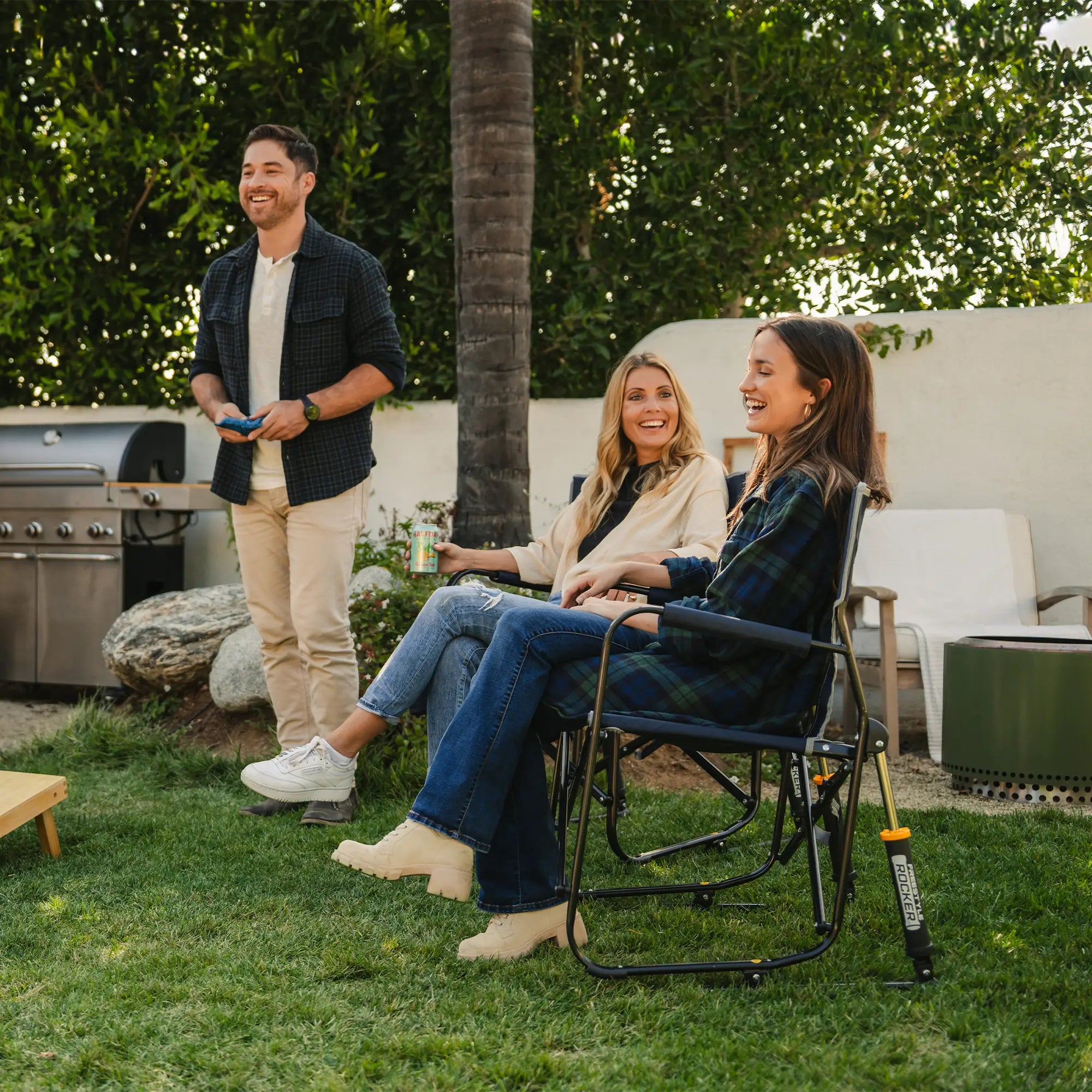 Luxury Camp Freestyle Rocker - Choice 711 - Freestyle Rocker Portable Outdoor Folding Chair Detail