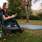Heavy-Duty Freestyle Freestyle Rocker with Side Table - Choice 853 - Heavy-Duty Kickback Rocker with Beverage Holder Detail
