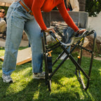 Heavy-Duty Freestyle Freestyle Rocker with Side Table - Choice 853 - Heavy-Duty Kickback Rocker with Beverage Holder Detail