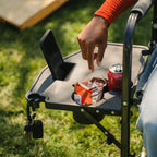 Heavy-Duty Freestyle Freestyle Rocker with Side Table - Choice 853 - Heavy-Duty Kickback Rocker with Beverage Holder Detail