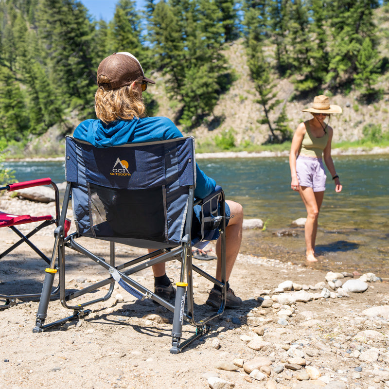 Patented Spring-Action Freestyle Rocker XL - Choice 552 - Patented Spring-Action Rocking Chair for Camping Detail