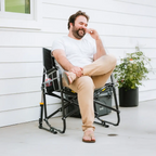 Patented Spring-Action Freestyle Rocker XL - Choice 552 - Patented Spring-Action Rocking Chair for Camping Detail
