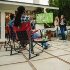 Luxury Camp Freestyle Rocker XL with Side Table - Choice 836 - RoadTrip Rocker Smooth Motion Camp Chair Detail