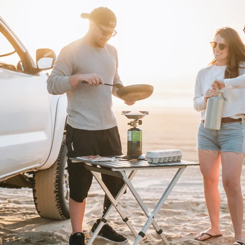 Heat-Resistant Compact Camp Table 25 - Choice 214 - Master Outdoor Kitchen Station for Tailgating & BBQ Detail