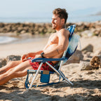 Sand-Friendly Backpack Beach Chair - Choice 709 - Multi-Position Outdoor Beach Chair with Pillow Detail