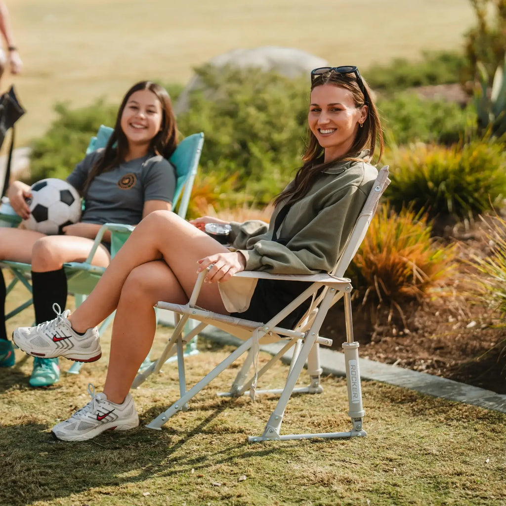 Heavy-Duty Freestyle Kickback Rocker - Choice 345 - RoadTrip Rocker Smooth Motion Camp Chair Detail