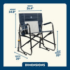 Patented Spring-Action Freestyle Rocker XL - Choice 552 - Patented Spring-Action Rocking Chair for Camping Detail