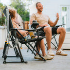 Heavy-Duty Freestyle Kickback Rocker - Choice 345 - RoadTrip Rocker Smooth Motion Camp Chair Detail