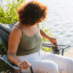 Heavy-Duty Freestyle Kickback Rocker - Choice 345 - RoadTrip Rocker Smooth Motion Camp Chair Detail