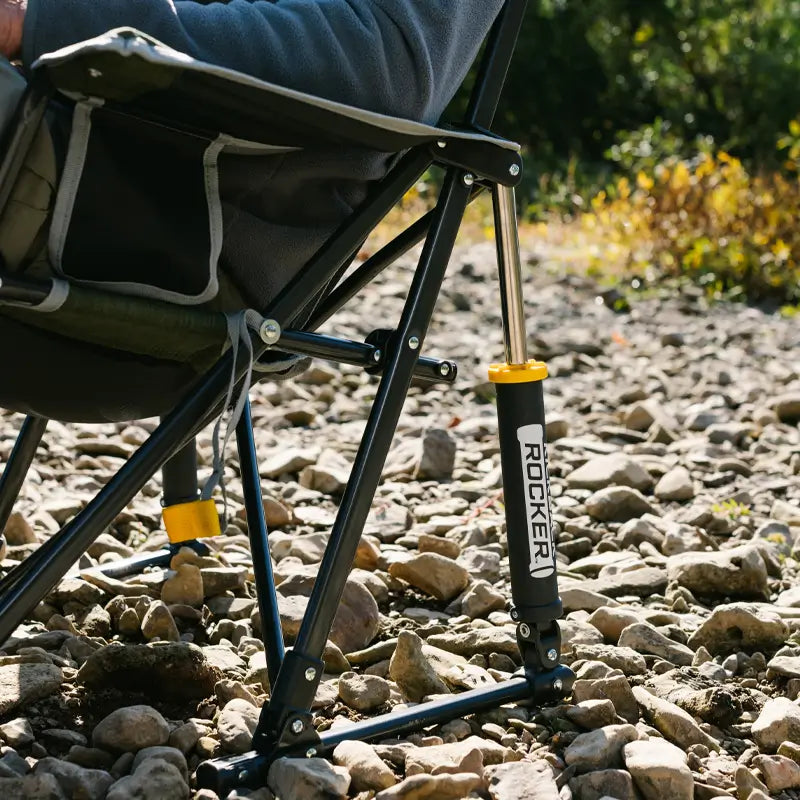 Heavy-Duty Freestyle Kickback Rocker - Choice 345 - RoadTrip Rocker Smooth Motion Camp Chair Detail