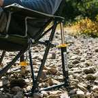Heavy-Duty Freestyle Kickback Rocker - Choice 345 - RoadTrip Rocker Smooth Motion Camp Chair Detail
