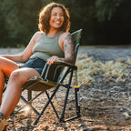 Heavy-Duty Freestyle Kickback Rocker - Choice 345 - RoadTrip Rocker Smooth Motion Camp Chair Detail