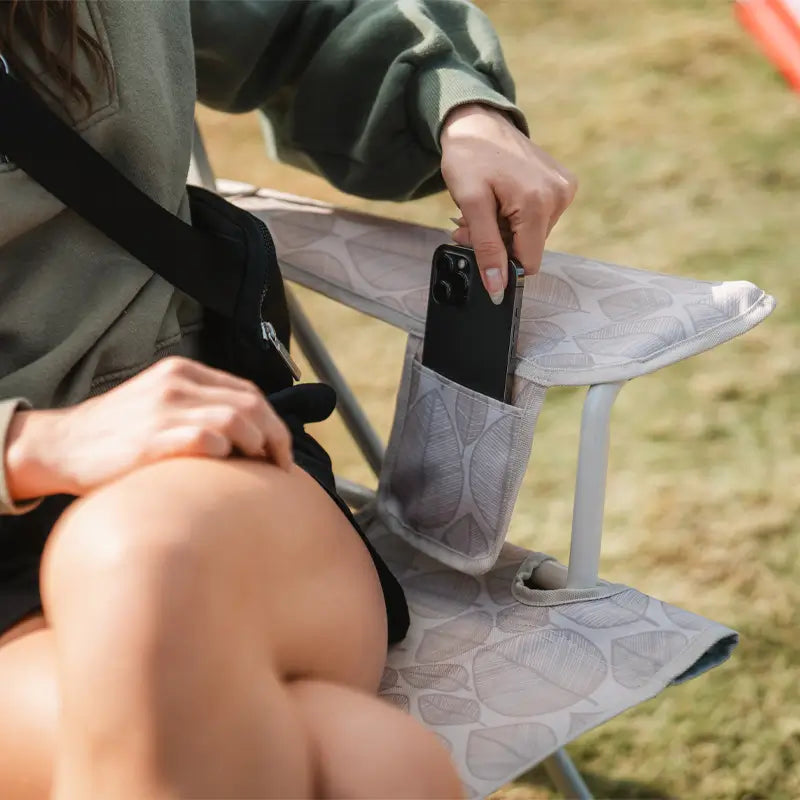 Heavy-Duty Freestyle Kickback Rocker - Choice 345 - RoadTrip Rocker Smooth Motion Camp Chair Detail