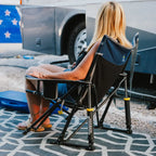 Heavy-Duty Freestyle Kickback Rocker - Choice 345 - RoadTrip Rocker Smooth Motion Camp Chair Detail