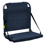 Compact Cushion BleacherBack - Choice 696 - Ergonomic Portable Stadium Seat for Sports Events - Navy