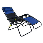Low-Profile Freeform Zero Gravity Lounger Bundle - Choice 507 - Multi-Position Outdoor Beach Chair with Pillow Detail