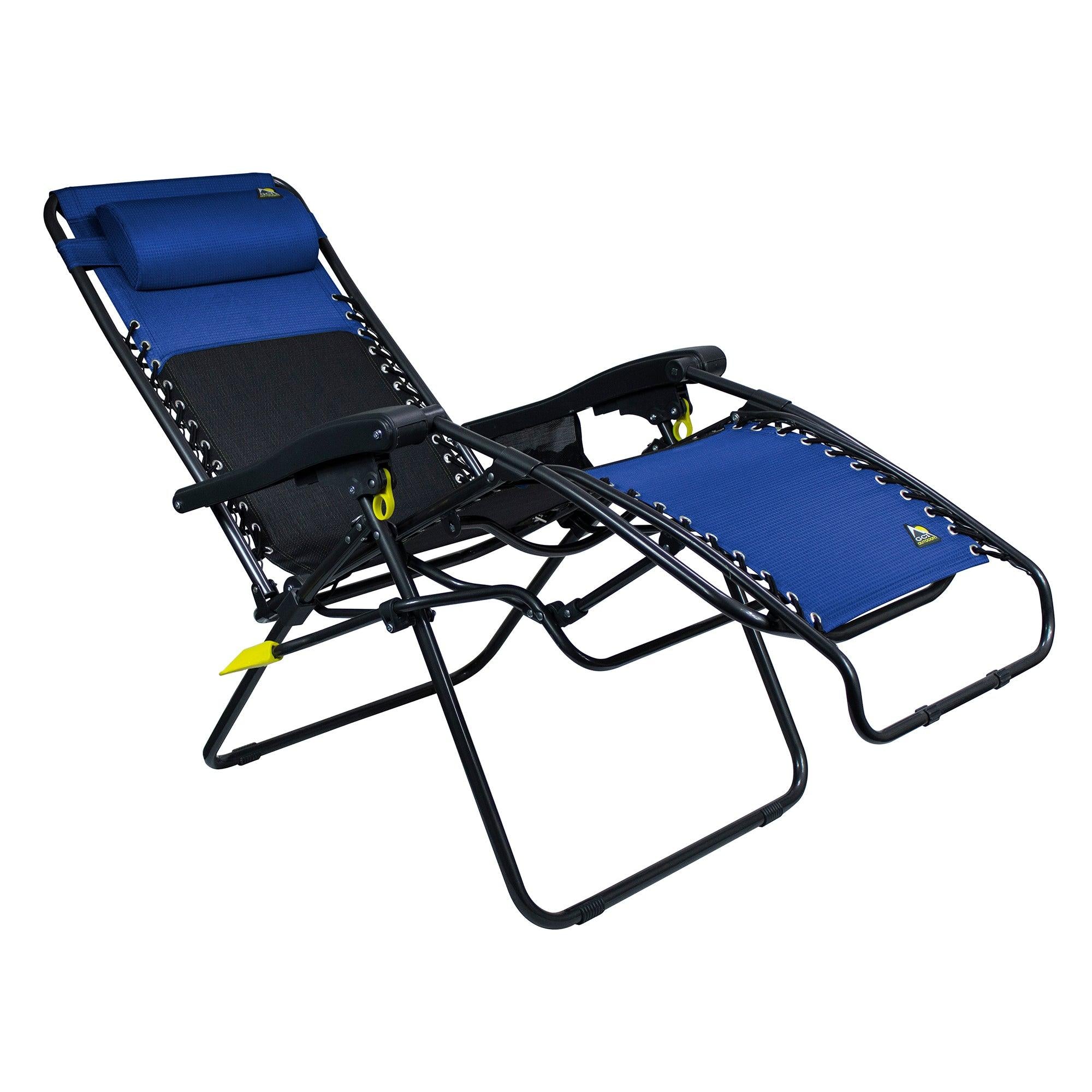 Low-Profile Freeform Zero Gravity Lounger Bundle - Choice 507 - Multi-Position Outdoor Beach Chair with Pillow Detail