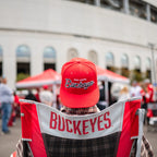 Smooth Motion College Comfort Pro Rocker - Ohio State Buckeyes - Choice 676 - Freestyle Rocker Portable Outdoor Folding Chair Detail