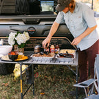 Portable Staging Slim-Fold Table - Choice 196 - Multi-Functional Heavy-Duty Grilling Table Counter Detail