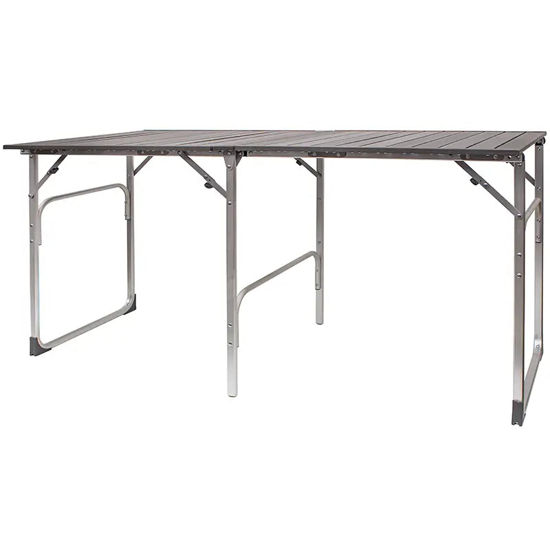 Portable Staging Slim-Fold Table - Choice 196 - Multi-Functional Heavy-Duty Grilling Table Counter - Default Title
