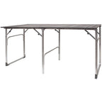 Portable Staging Slim-Fold Table - Choice 196 - Multi-Functional Heavy-Duty Grilling Table Counter - Default Title