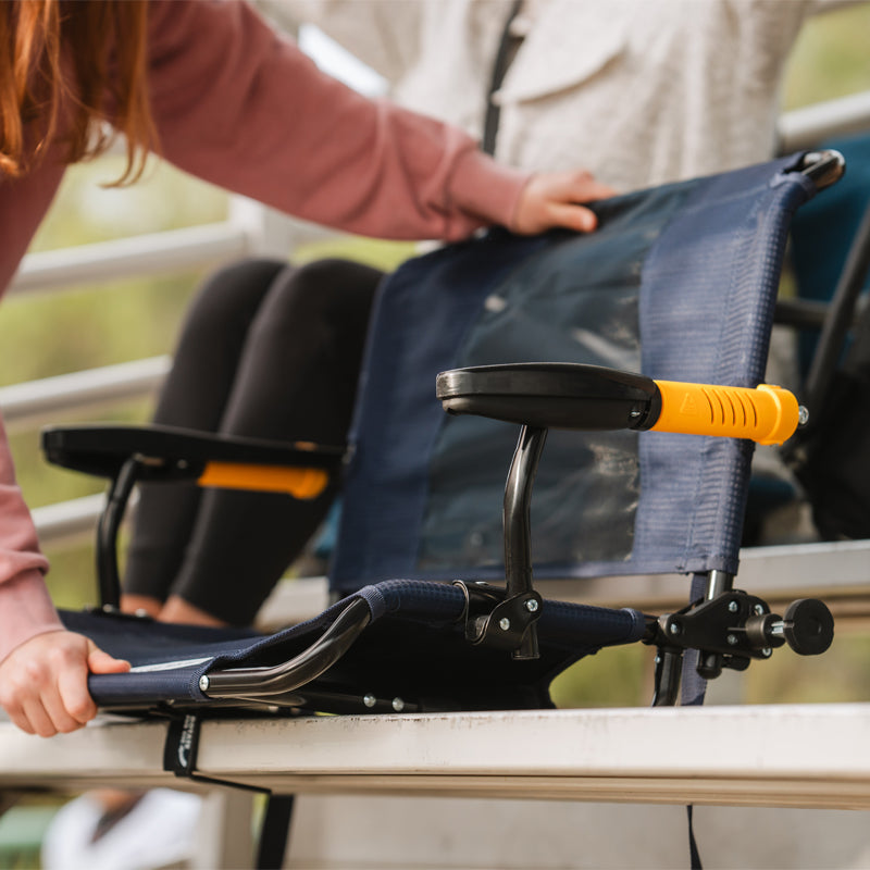 Patented Spring-Action Stadium Rock-Cliner - Choice 540 - RoadTrip Rocker Smooth Motion Camp Chair Detail