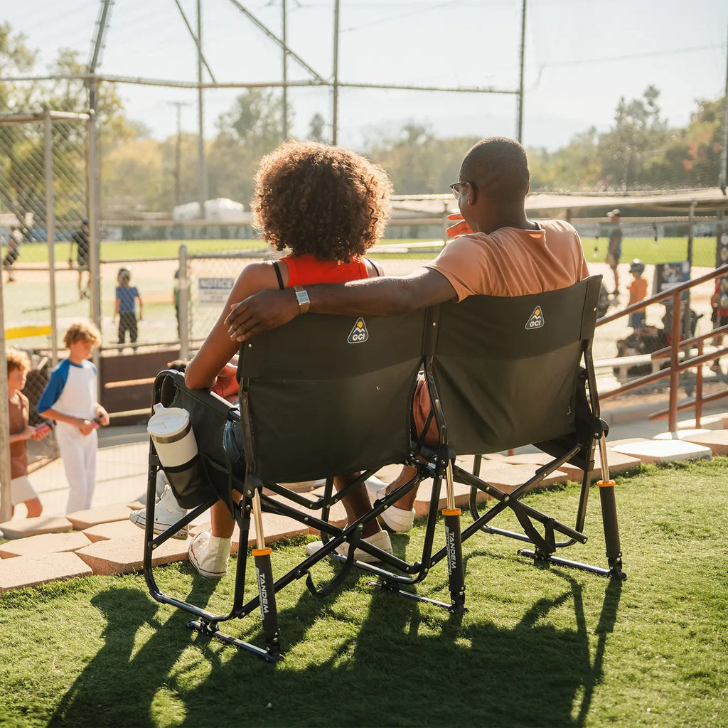 Smooth Motion Tandem Rocker - Choice 227 - Freestyle Rocker Portable Outdoor Folding Chair Detail