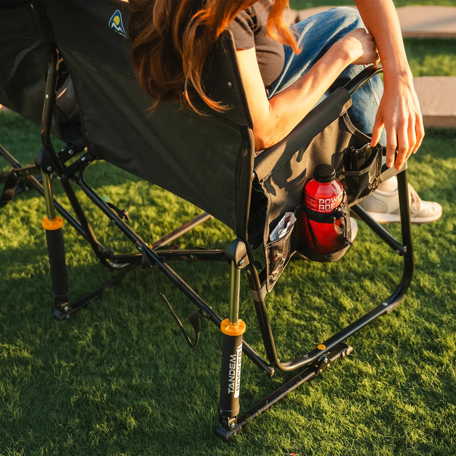 Smooth Motion Tandem Rocker - Choice 227 - Freestyle Rocker Portable Outdoor Folding Chair Detail