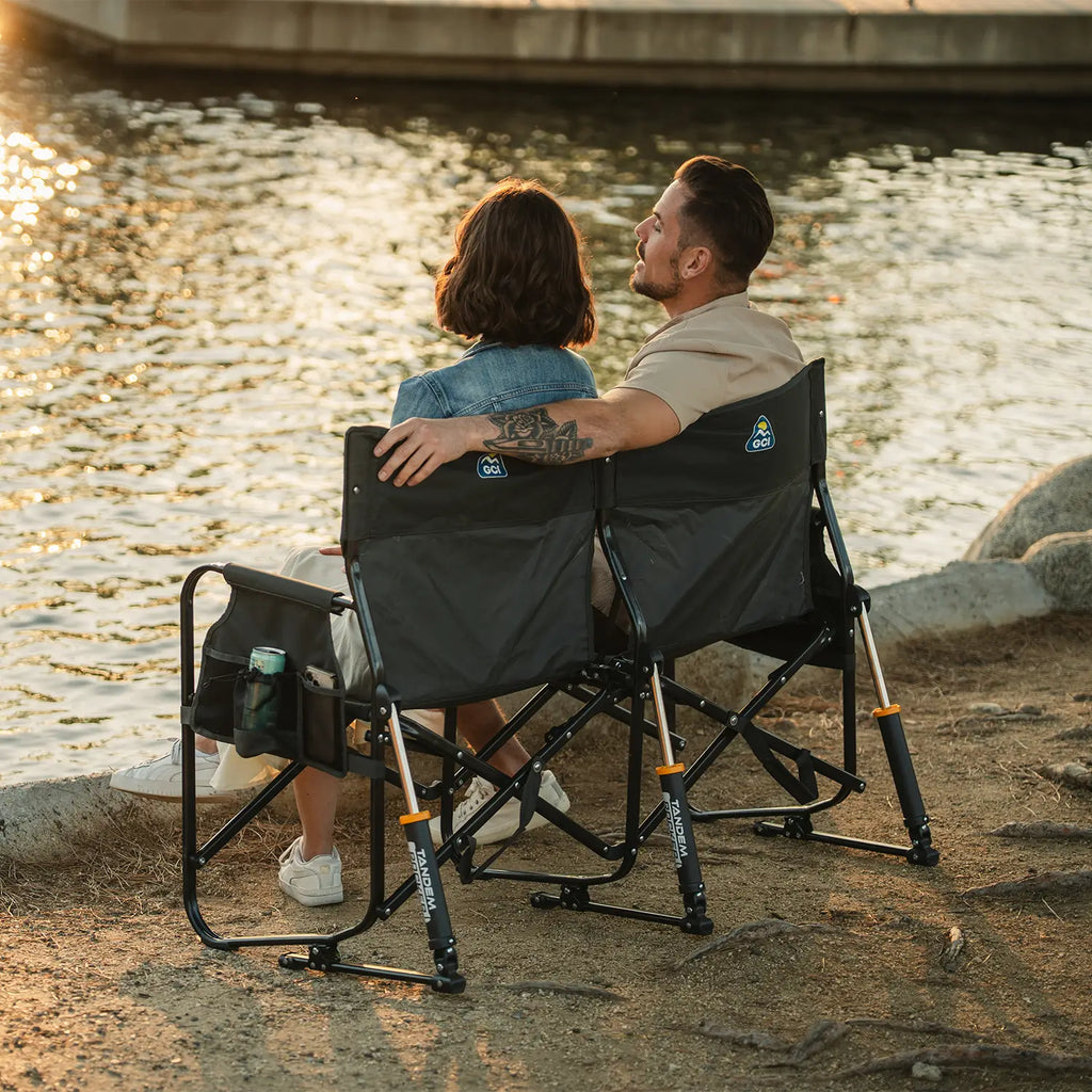 Smooth Motion Tandem Rocker - Choice 227 - Freestyle Rocker Portable Outdoor Folding Chair Detail