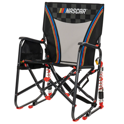 Heavy-Duty Freestyle Adjustable Rocker - NASCAR - Choice 899 - Patented Spring-Action Rocking Chair for Camping Detail