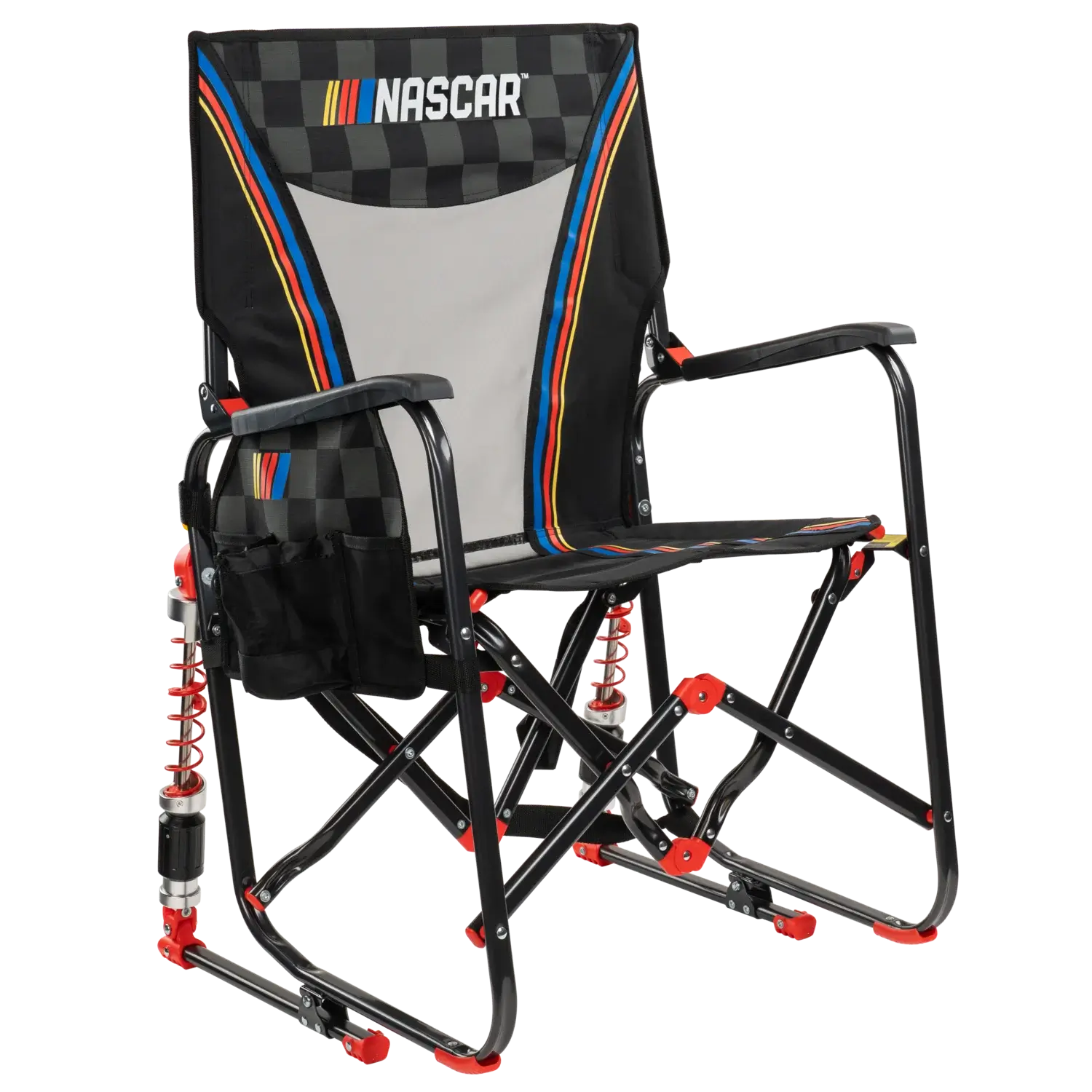 Heavy-Duty Freestyle Adjustable Rocker - NASCAR - Choice 899 - Patented Spring-Action Rocking Chair for Camping - Default Title