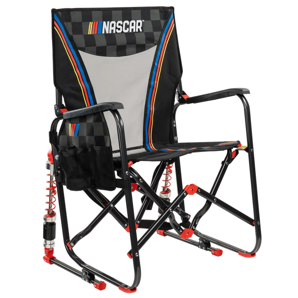 Heavy-Duty Freestyle Adjustable Rocker - NASCAR - Choice 899 - Patented Spring-Action Rocking Chair for Camping - Default Title