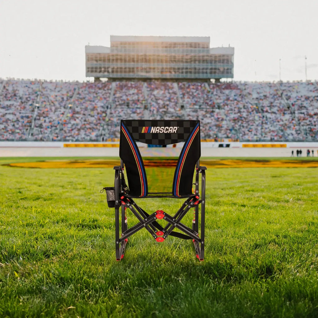 Heavy-Duty Freestyle Adjustable Rocker - NASCAR - Choice 899 - Patented Spring-Action Rocking Chair for Camping Detail