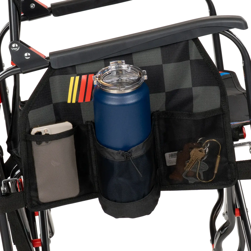 Heavy-Duty Freestyle Adjustable Rocker - NASCAR - Choice 899 - Patented Spring-Action Rocking Chair for Camping Detail