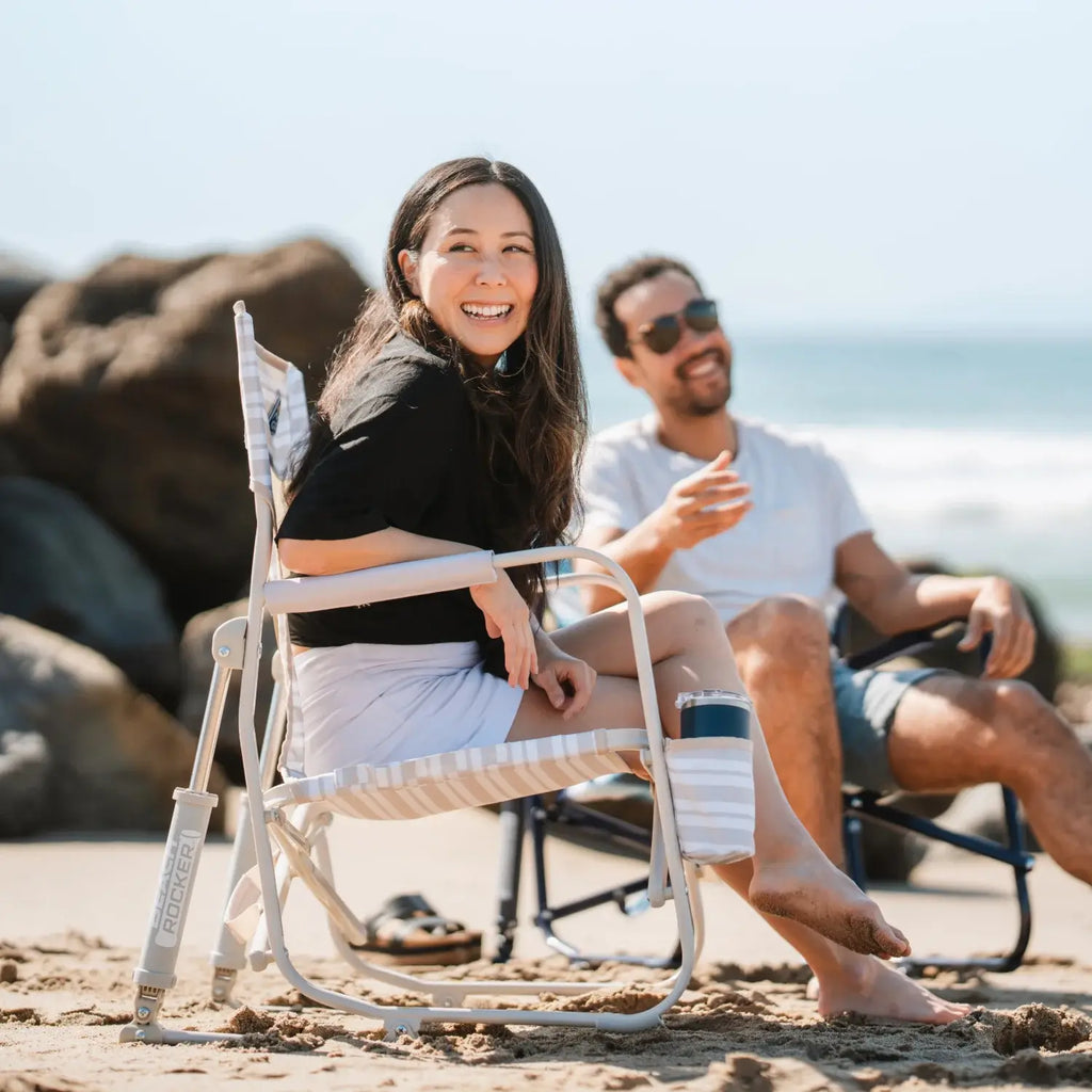 Smooth Motion Beach Rocker - Choice 712 - Patented Spring-Action Rocking Chair for Camping Detail