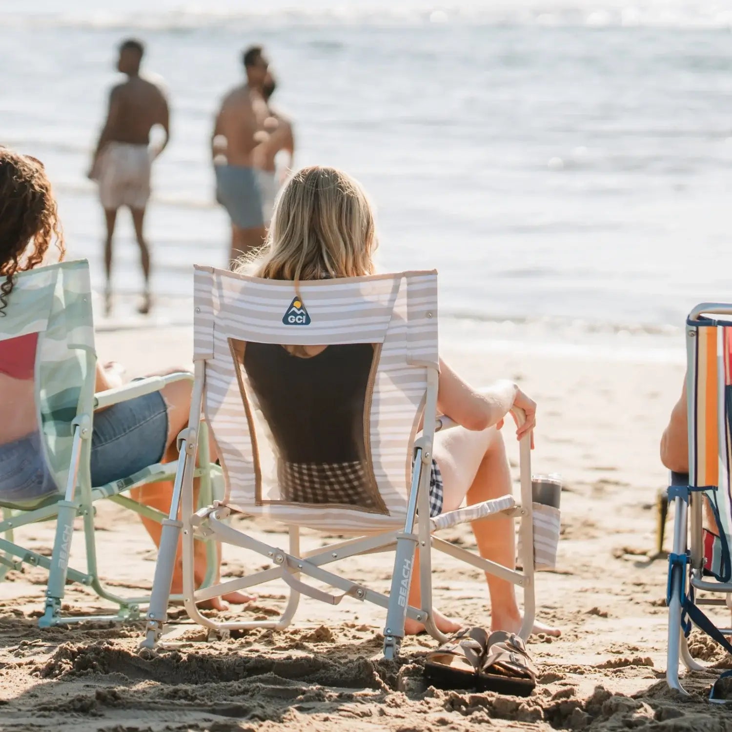 Smooth Motion Beach Rocker - Choice 712 - Patented Spring-Action Rocking Chair for Camping Detail