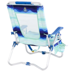 Backpack Travel Bi-Fold Beach Chair - Choice 601 - Low-Profile Reclining Beach Chair with Backpack Straps Detail