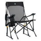 Patented Spring-Action BreezeRocker - Choice 504 - Patented Spring-Action Rocking Chair for Camping - Black
