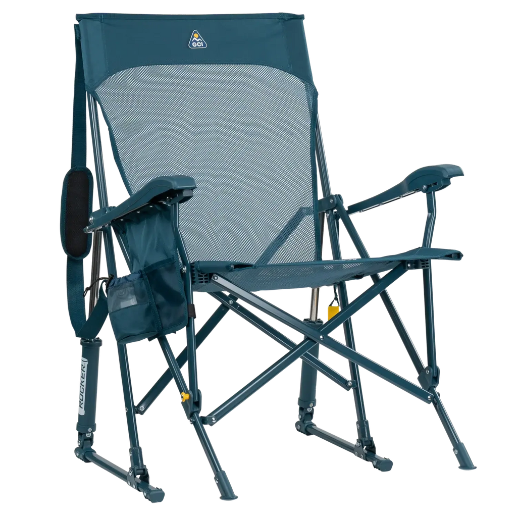 Patented Spring-Action BreezeRocker - Choice 504 - Patented Spring-Action Rocking Chair for Camping - Teal