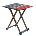 Multi-Functional Cook Compact Camp Table 20 - USA Anniversary Deluxe - Choice 757 - Portable Camping Table with Heat-Resistant Countertop - Default Title