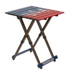 Multi-Functional Cook Compact Camp Table 20 - USA Anniversary Deluxe - Choice 757 - Portable Camping Table with Heat-Resistant Countertop - Default Title
