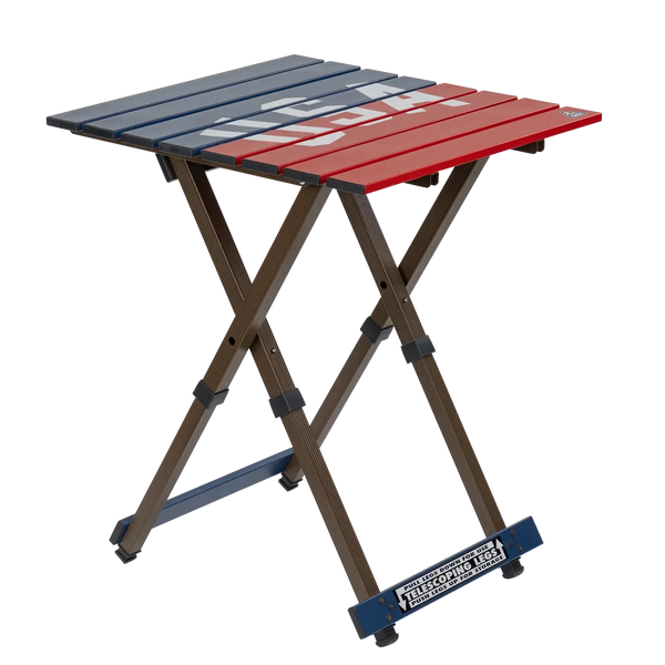 Multi-Functional Cook Compact Camp Table 20 - USA Anniversary Deluxe - Choice 757 - Portable Camping Table with Heat-Resistant Countertop - Default Title