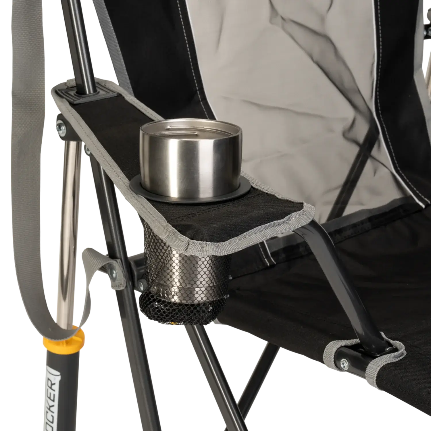 Heavy-Duty Freestyle Comfort Pro Rocker - Choice 375 - RoadTrip Rocker Smooth Motion Camp Chair Detail